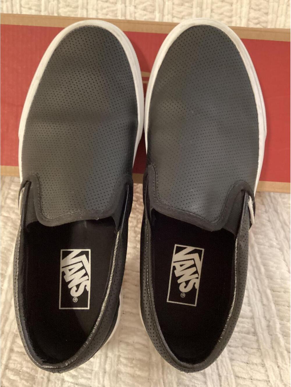 Vans Classic Slip-On Black Leather